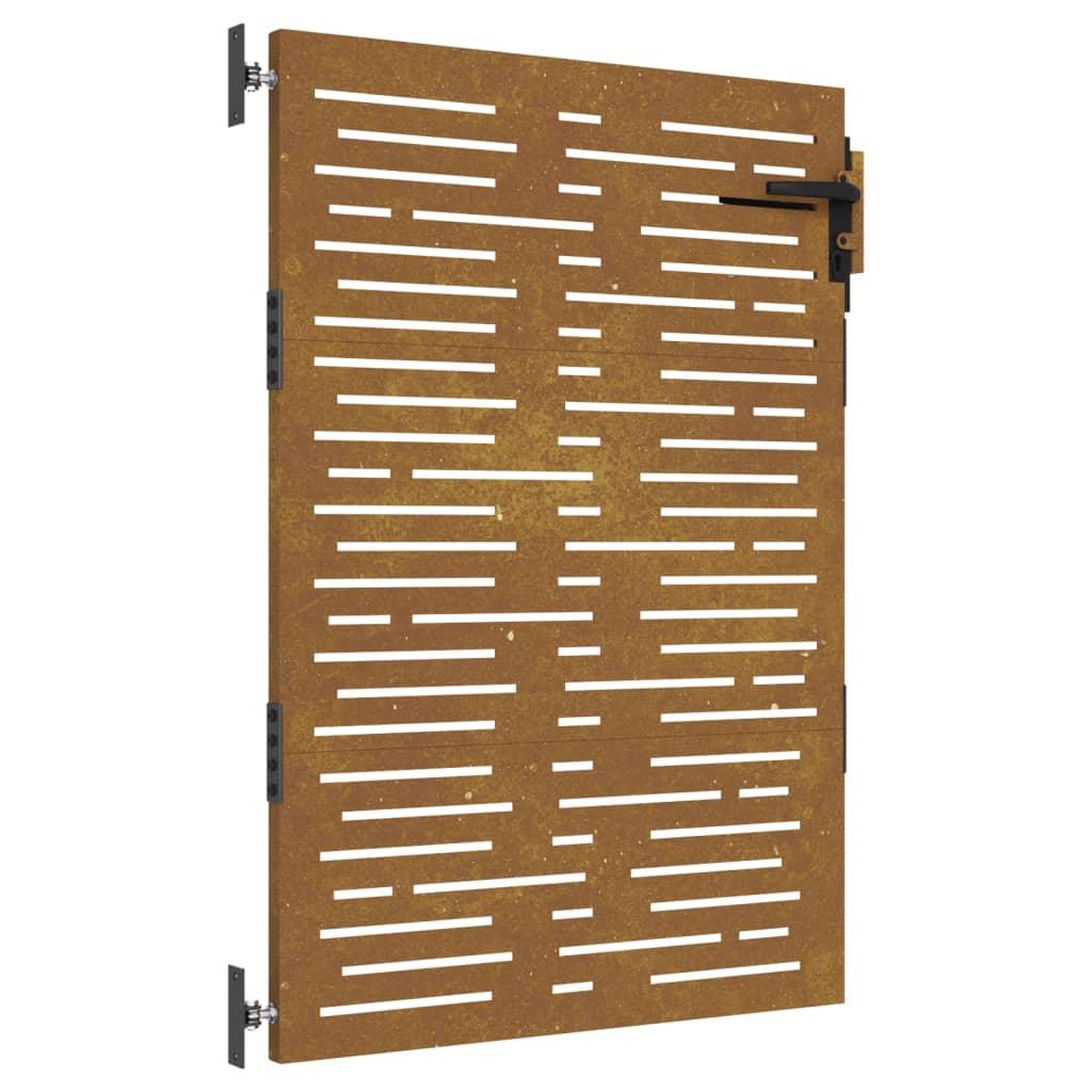 Voir la diapositive 2 : VIDAXL Portail de jardin 85x125 cm acier corten conception de carre