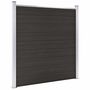 Voir la diapositive 2 : VIDAXL Panneau de cloture WPC 180x186 cm Noir