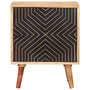 Voir la diapositive 2 : VIDAXL Table de chevet 40x30x50 cm Bois d'acacia massif