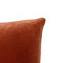 Voir la diapositive 3 : ATMOSPHERA Coussin en Flanelle Uni  Ollis  38x38cm Terracotta