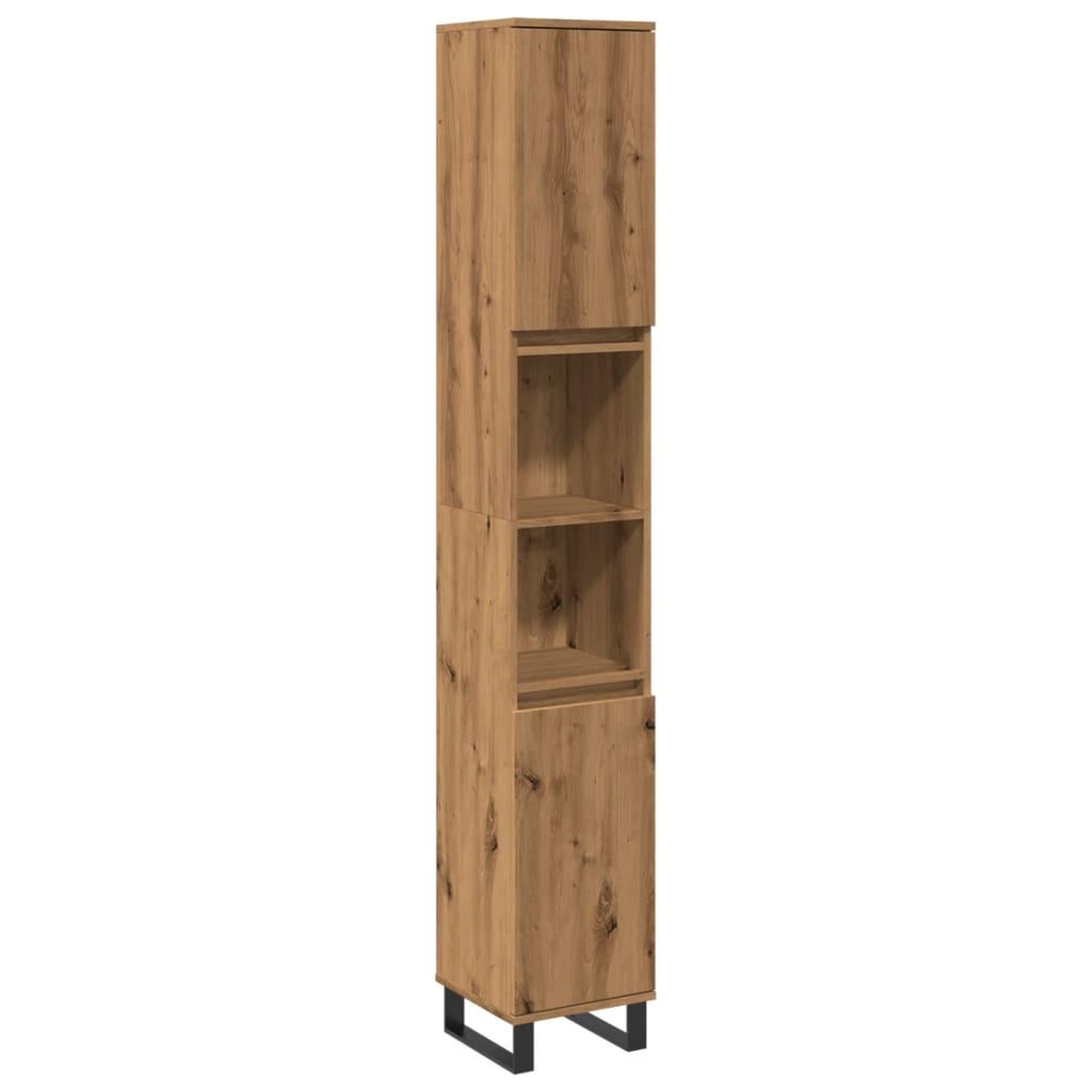 Voir la diapositive 2 : VIDAXL Armoire de salle de bain chene artisanal 30x30x190 cm