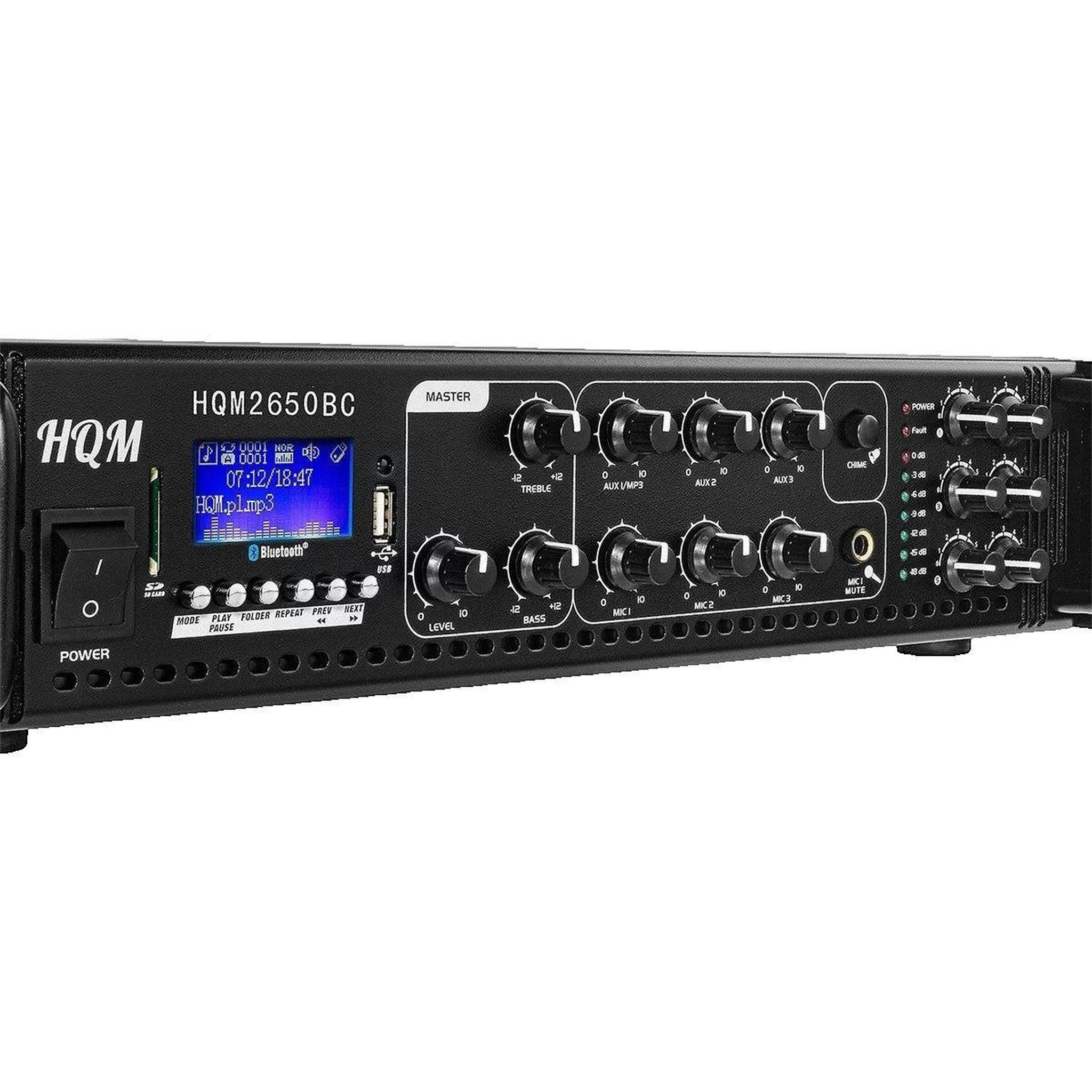 Voir la diapositive 2 : HQ Amplificateur Audio hqm HQM2650BC 650W RMS