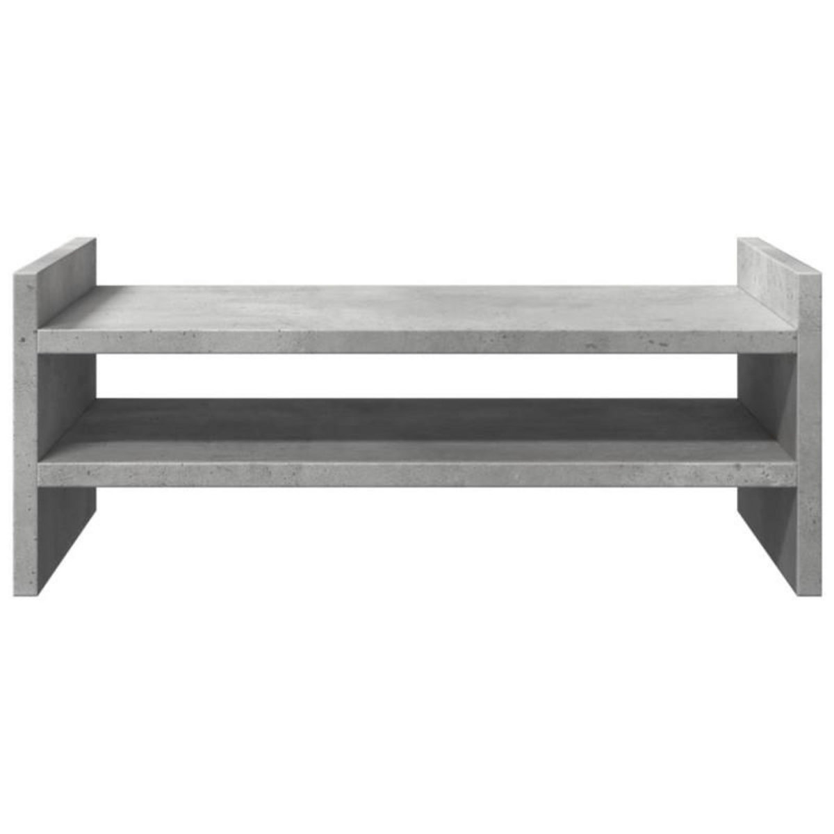 VIDAXL Support de moniteur gris béton 50x27x20 cm bois d ingénierie