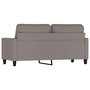 Voir la diapositive 5 : VIDAXL Canape a 2 places Taupe 140 cm Tissu