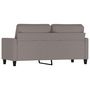 Voir la diapositive 5 : VIDAXL Canape a 2 places Taupe 140 cm Tissu