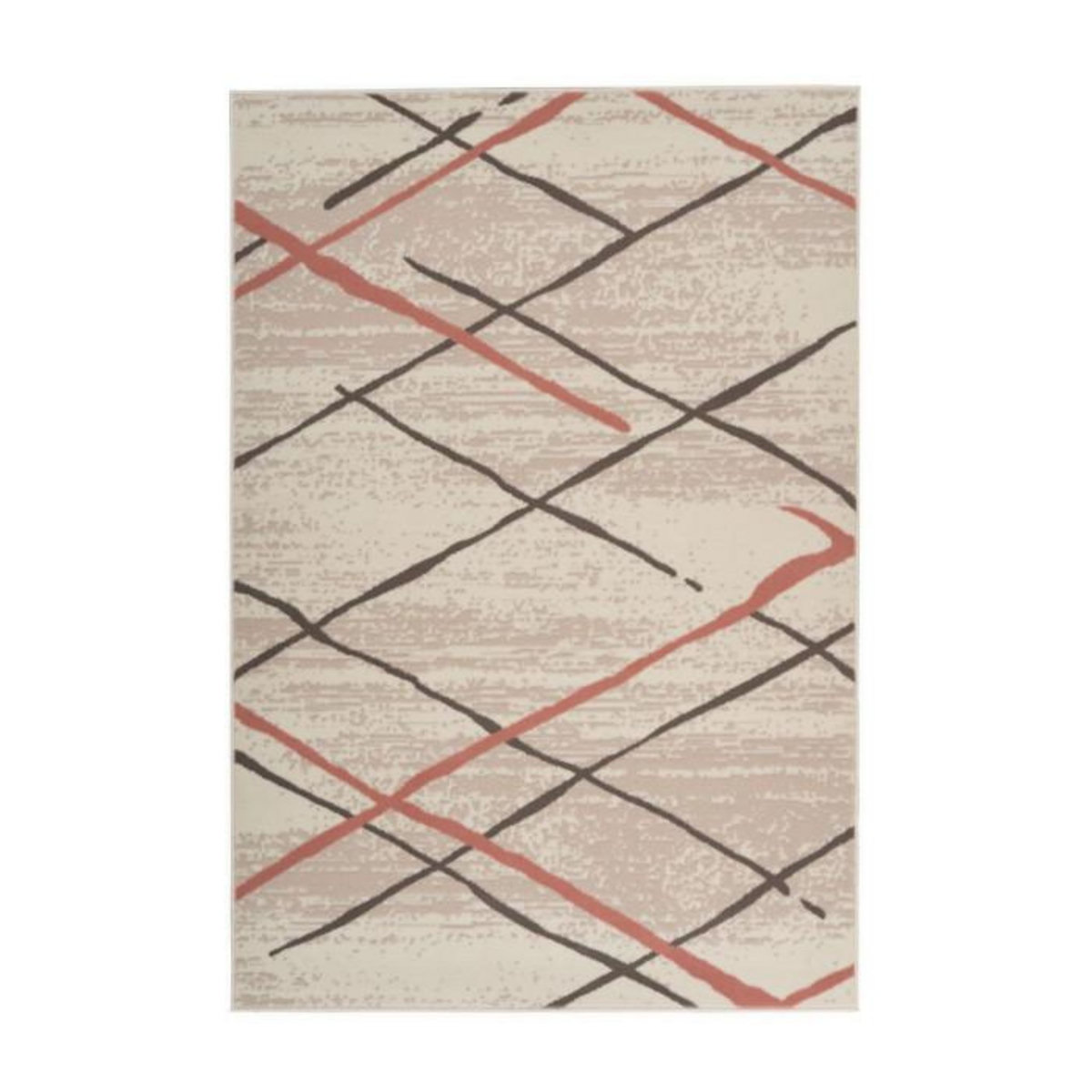 Paris Prix Tapis Rayures à Poils Courts  Vancouver I  Crème