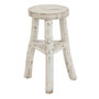 Voir la diapositive 1 : Paris Prix Tabouret Rond en Bois  Menor  50cm Blanc