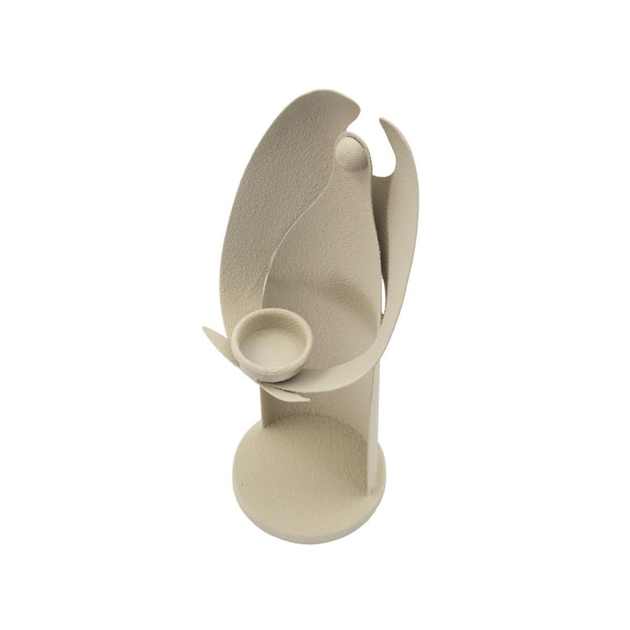 Voir la diapositive 3 : Paris Prix Bougeoir en métal  angel  30cm crème