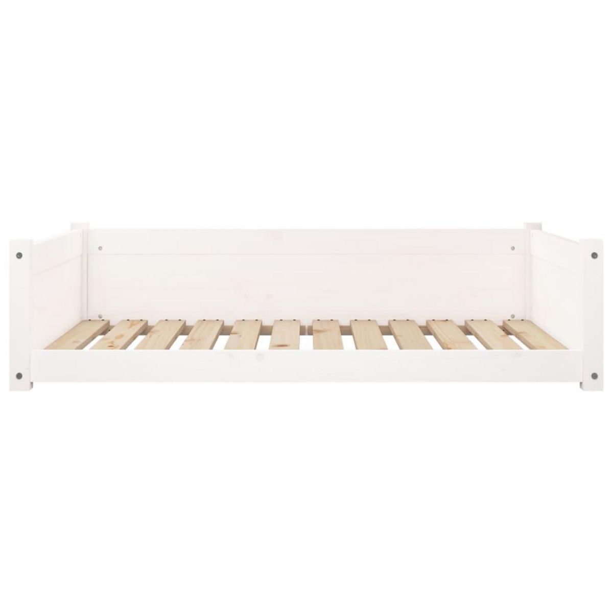 VIDAXL Lit pour chien Blanc 105,5x75,5x28 cm Bois de pin solide