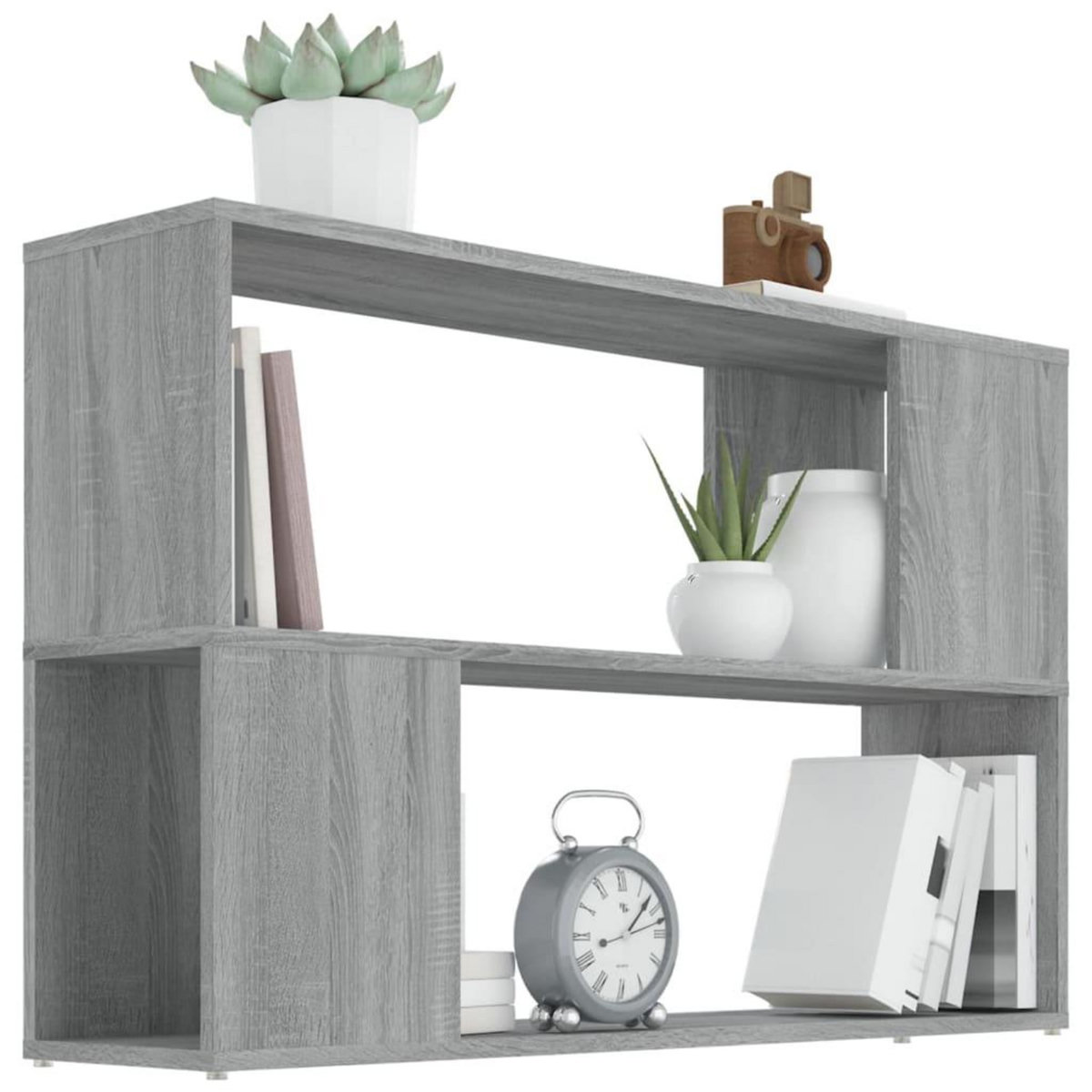 VIDAXL Bibliotheque Sonoma gris 100x24x63 cm Bois d'ingenierie