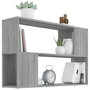 Voir la diapositive 4 : VIDAXL Bibliotheque Sonoma gris 100x24x63 cm Bois d'ingenierie