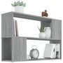 Voir la diapositive 4 : VIDAXL Bibliotheque Sonoma gris 100x24x63 cm Bois d'ingenierie