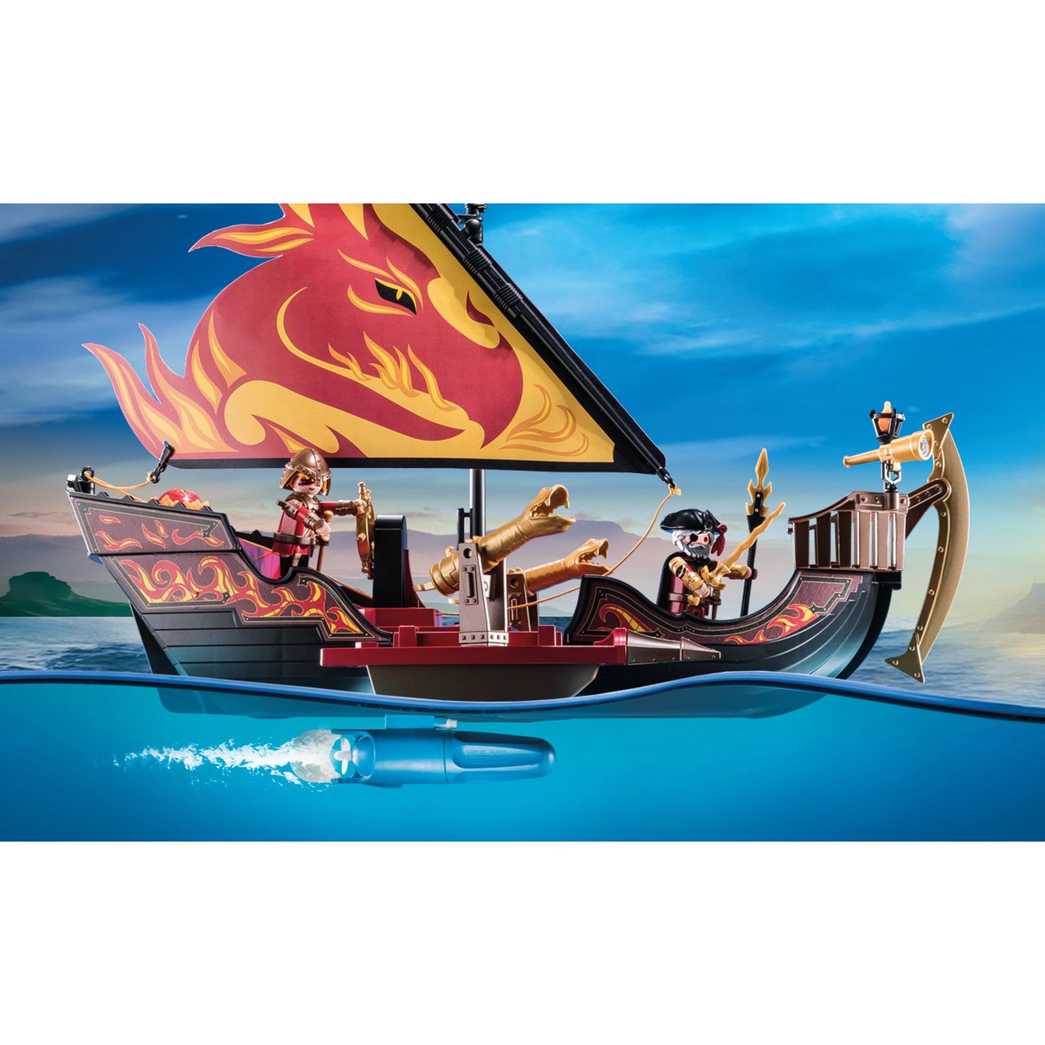 Voir la diapositive 6 : PLAYMOBIL 70641 Novelmore - Navire de combat des Burnham Raiders 