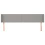 Voir la diapositive 3 : VIDAXL Tete de lit avec oreilles Gris clair 203x16x78/88 cm Tissu