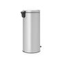 Voir la diapositive 2 : BRABANTIA Poubelle à pédale NEWICON 30 L METALLIC GREY