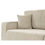 Voir la diapositive 6 : BEST MOBILIER Artemisa - canapé droit 3 places convertible avec coffre en velours côtelé