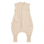 Petit Béguin Turbulette d'été avec pieds retroussables Poésie d'été. Coloris disponibles : Beige