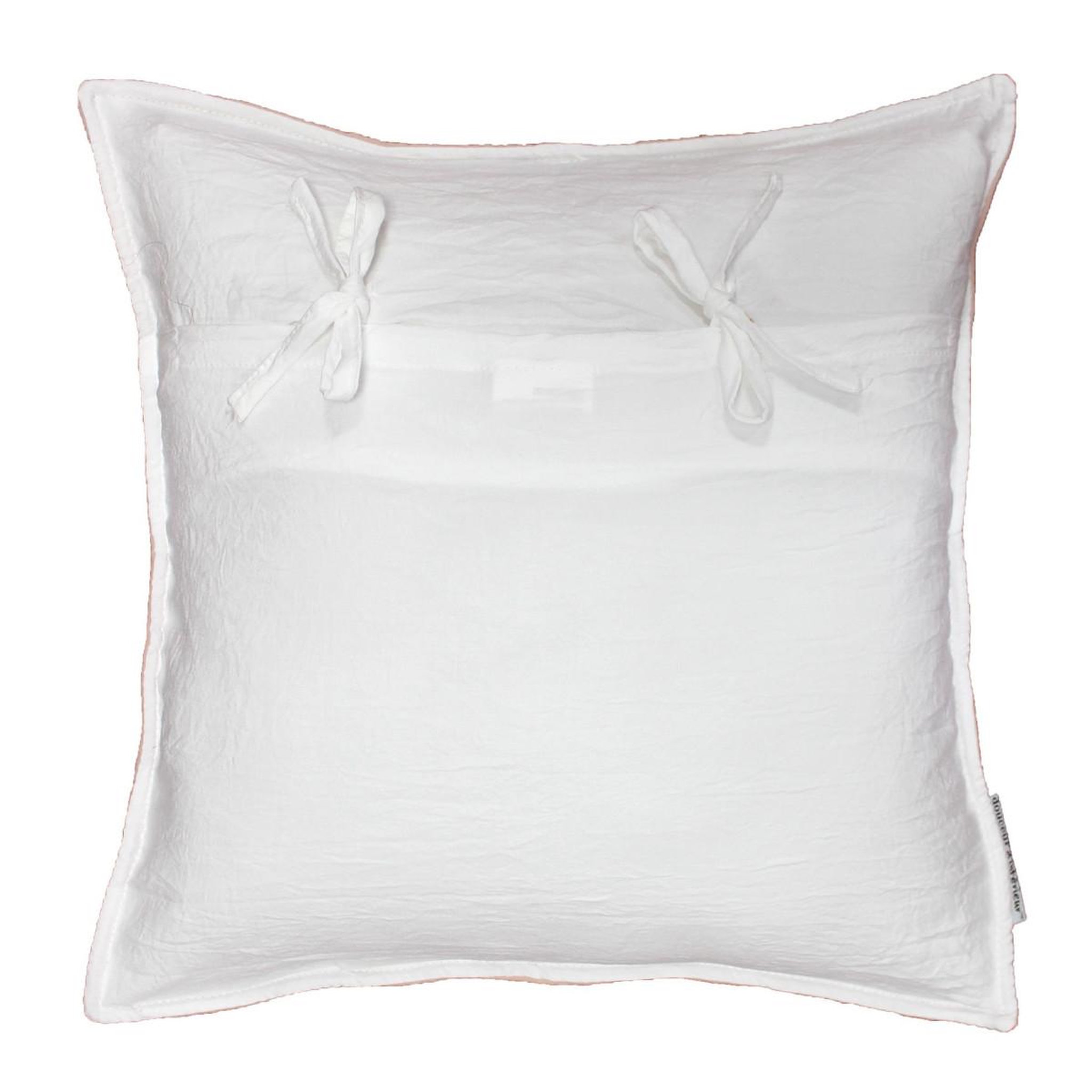 Voir la diapositive 2 : Douceur d'Intérieur Housse de coussin  mellow  60x60cm rose & blanc