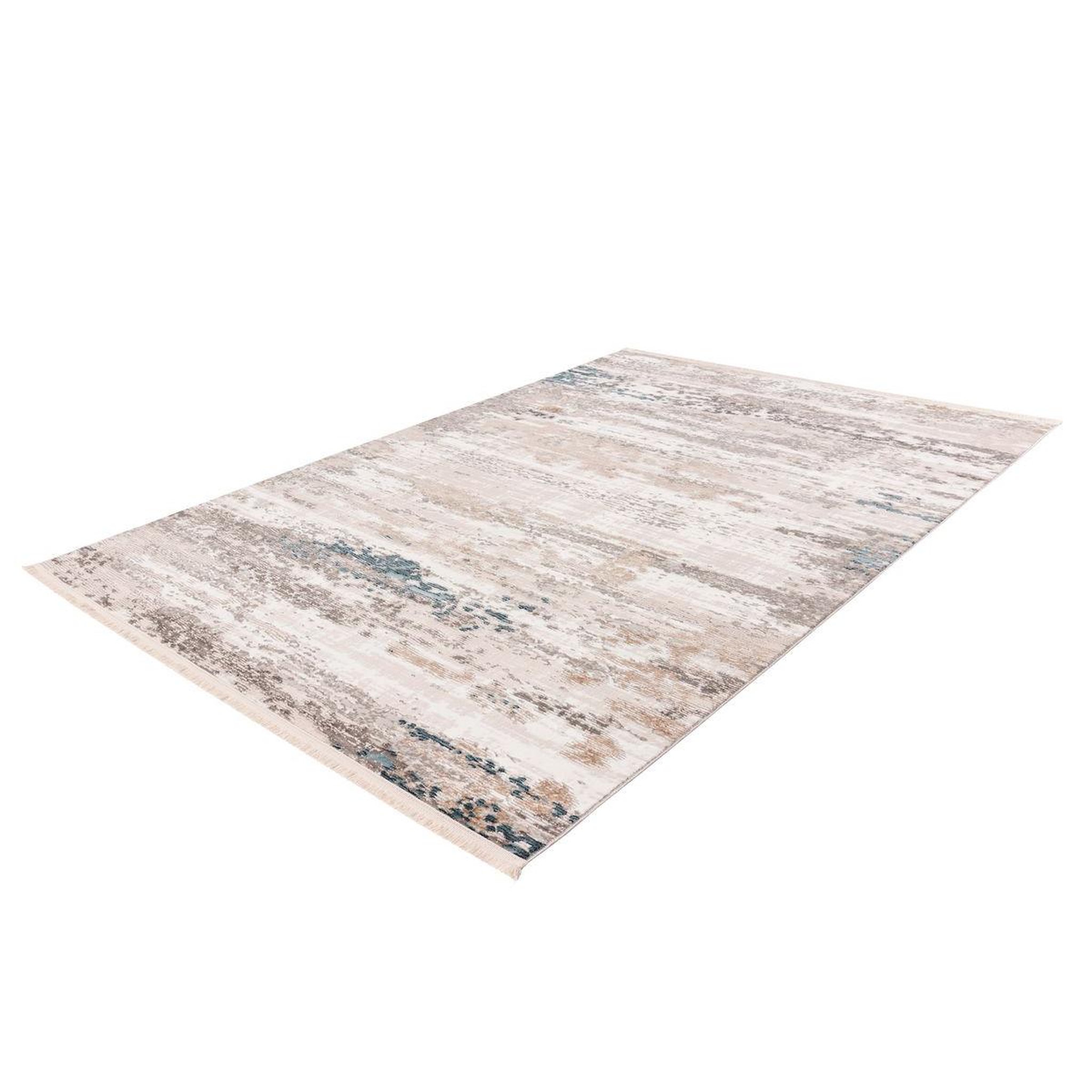 Voir la diapositive 4 : Paris Prix Tapis vintage à franges  akropolis iii  gris & bleu