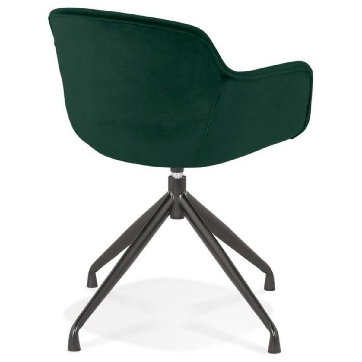 Paris Prix Fauteuil Design en Velours  Loana  80cm Vert