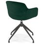 Voir la diapositive 4 : Paris Prix Fauteuil Design en Velours  Loana  80cm Vert