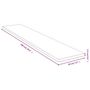 Voir la diapositive 4 : VIDAXL Etagere murale 100x20x1,5 cm bambou