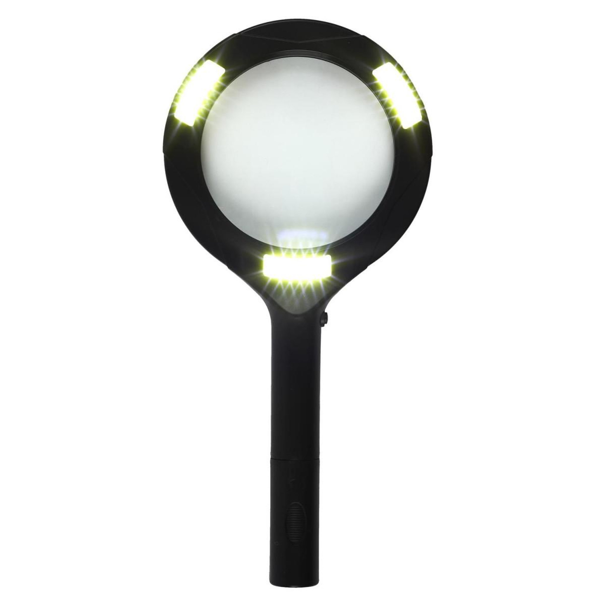 Voir la diapositive 4 : Je cherche une idee Loupe led  grossissement  24cm noir