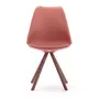 VS VENTA-STOCK Pack 2 chaises Salle à Manger Cross Style Nordique Rouge, 54 cm x 49 cm x 84 cm