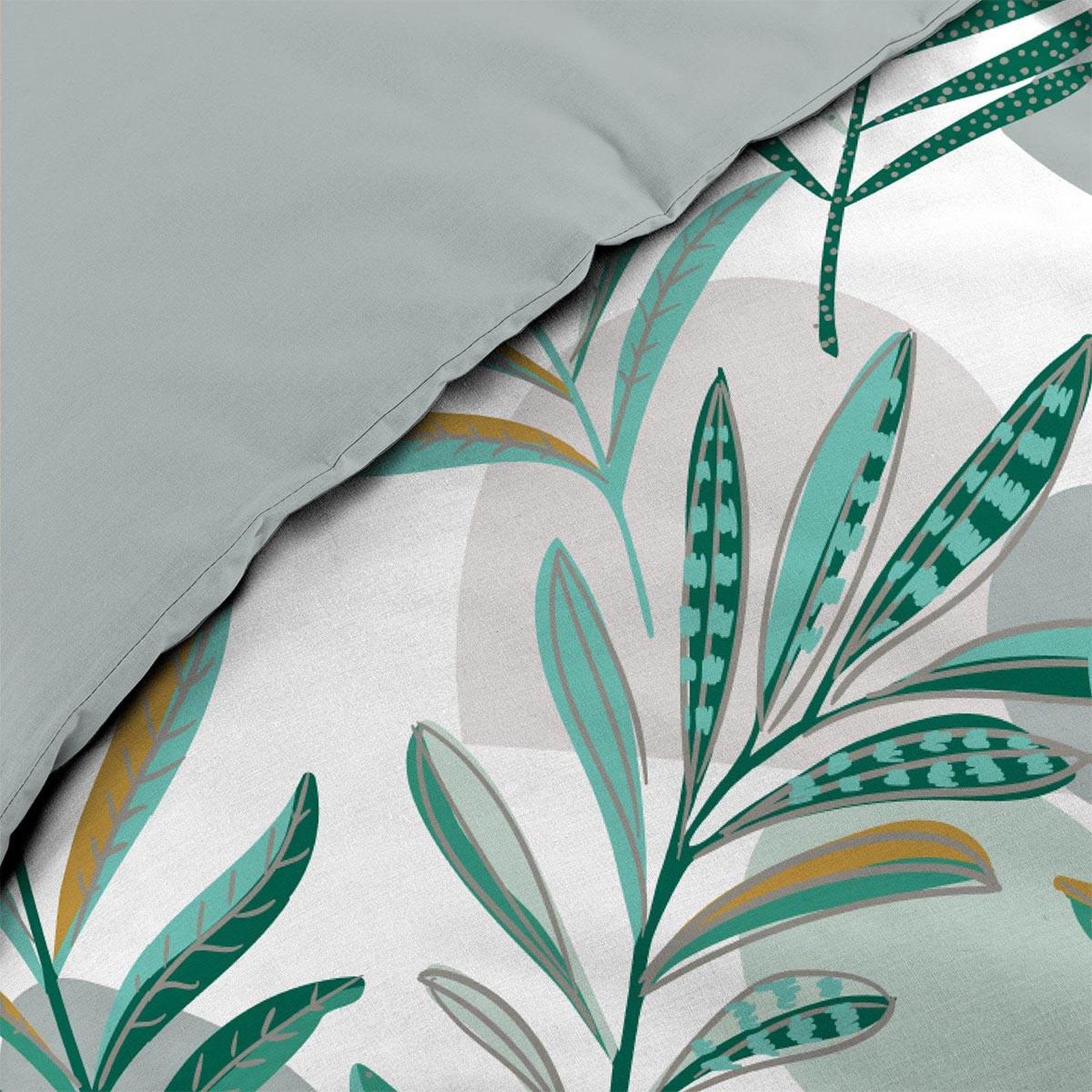 Voir la diapositive 4 : Douceur d'Intérieur Parure de lit 3 pièces  louna  240x220cm vert