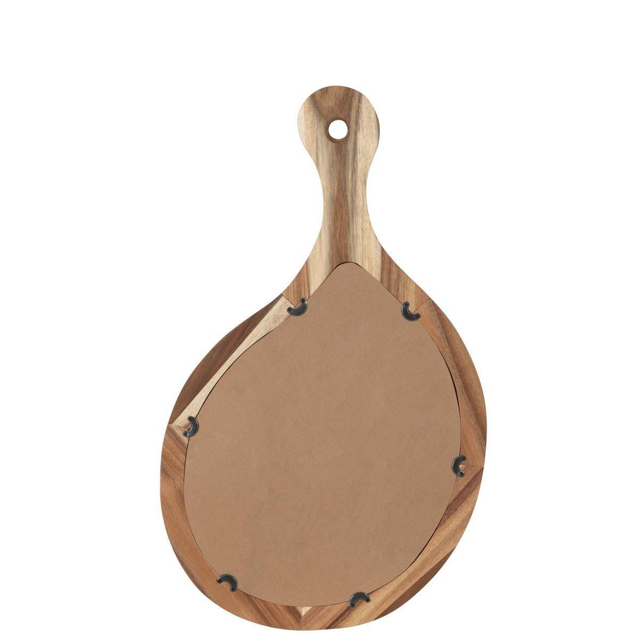 Voir la diapositive 2 : J-LINE Miroir Mural en Bois  Palette  72cm Naturel