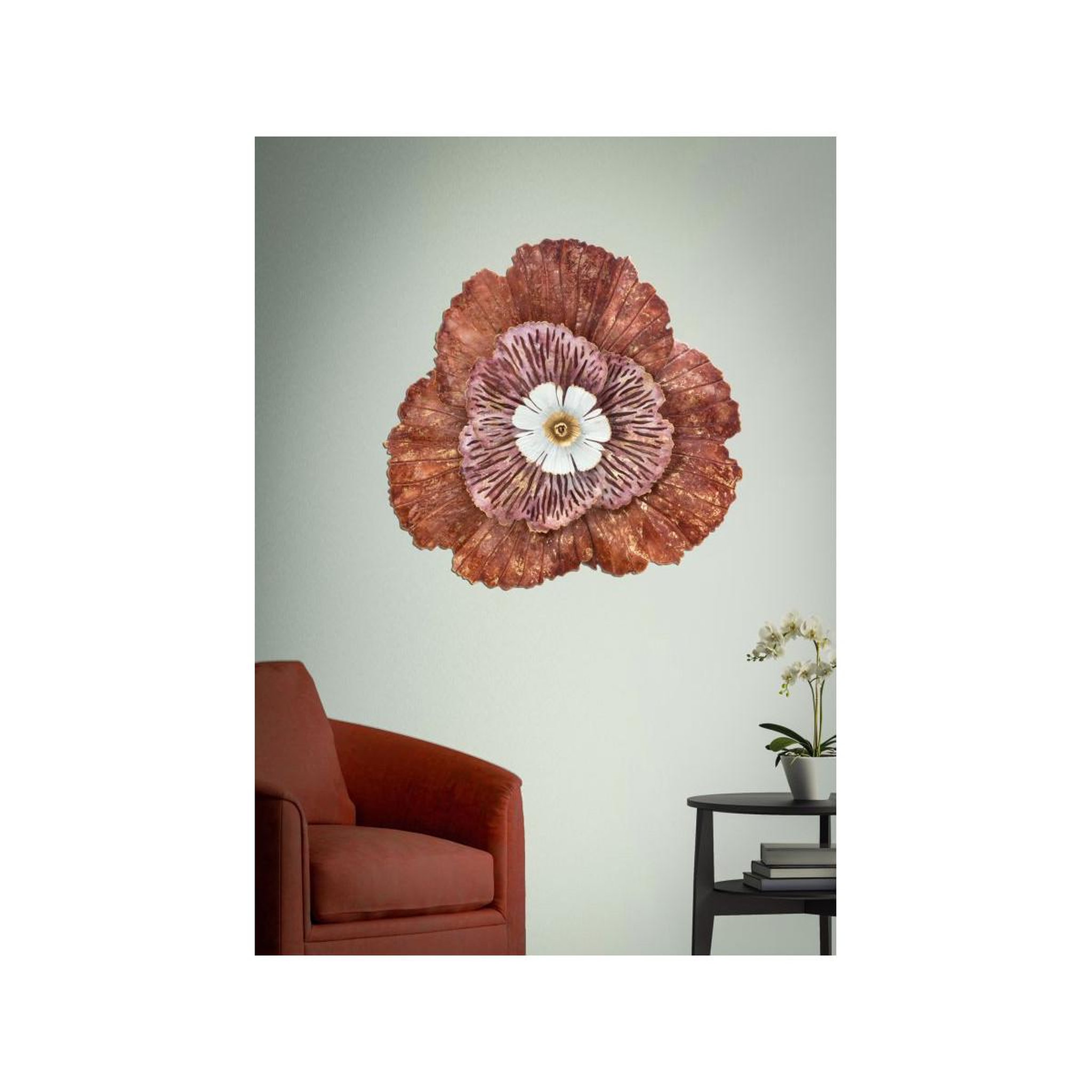 Voir la diapositive 6 : Paris Prix Décoration murale en métal  bunga  73cm multicolore