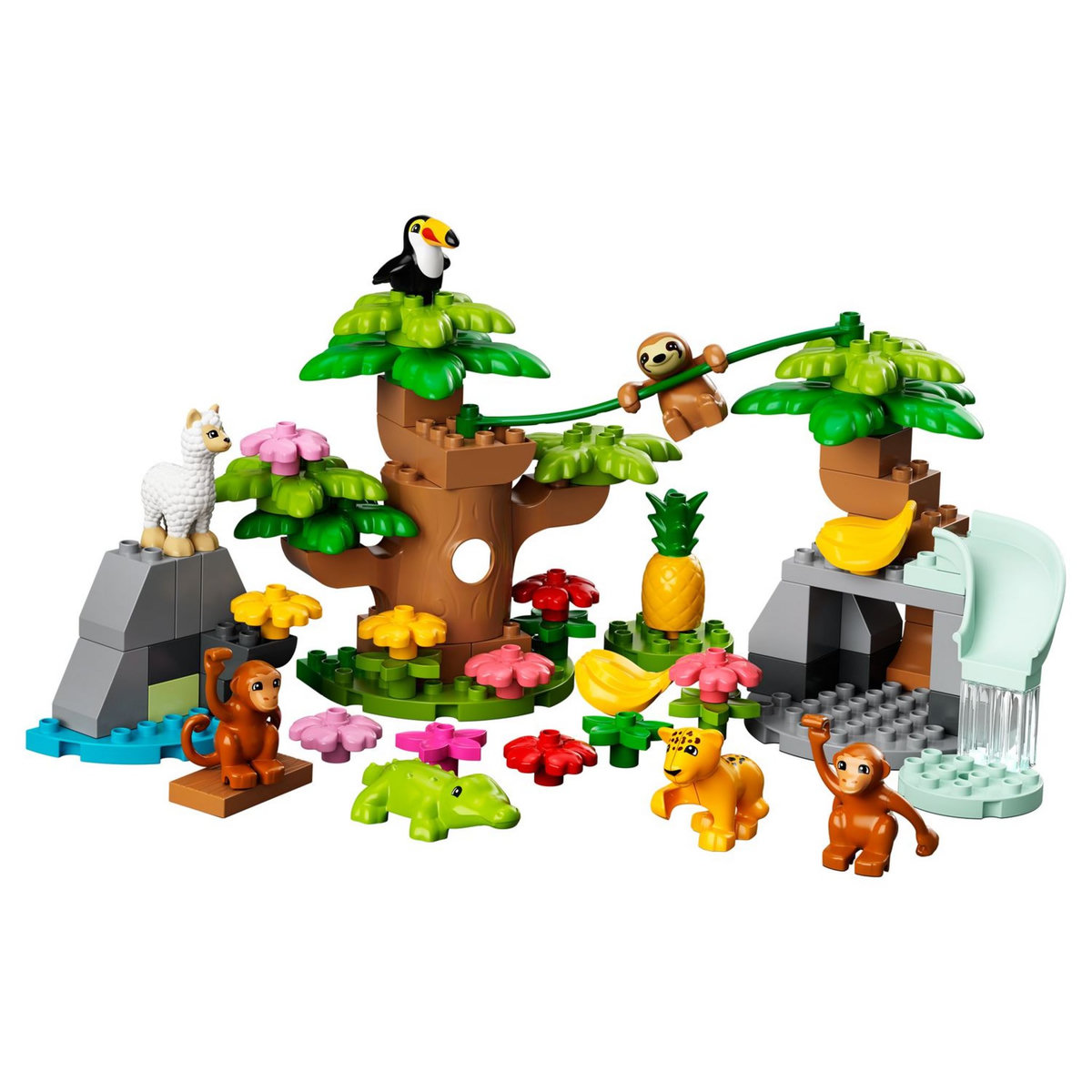 LEGO Duplo 10973 Les animaux sauvages d'Amérique du Sud, Jouet Enfant 2 Ans, avec Crocodile