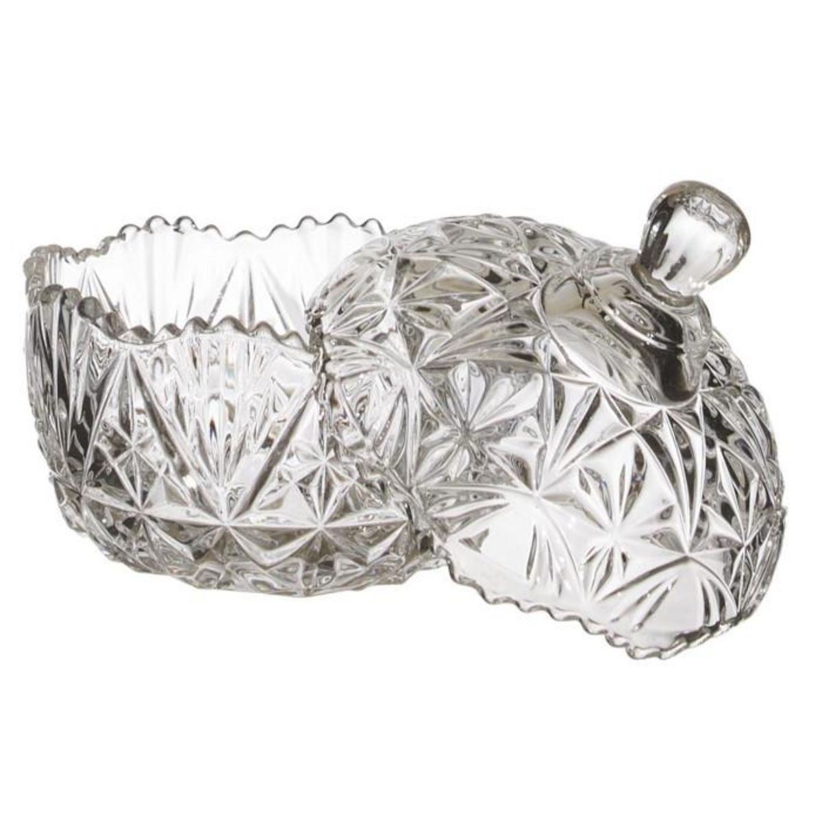 Paris Prix Lot de 2 Bonbonnières  Héléana  26cm Transparent