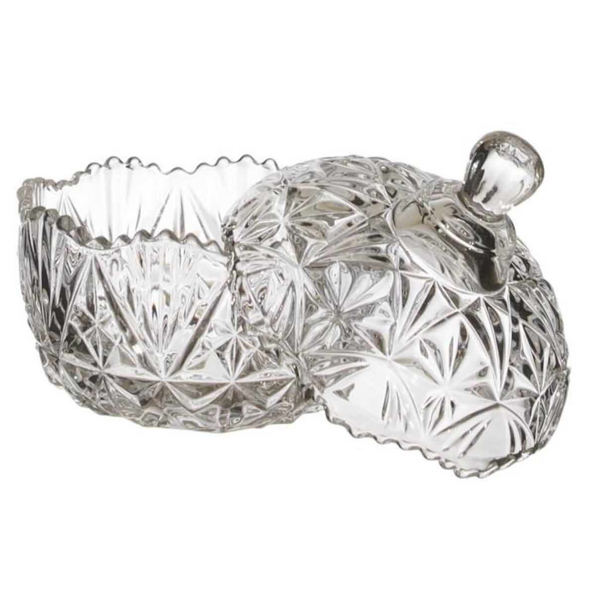 Paris Prix Lot de 2 Bonbonnières  Héléana  26cm Transparent