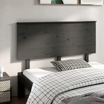 VIDAXL Tete de lit Gris 144x6x82,5 cm Bois massif de pin