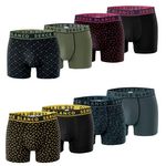 SERGE BLANCO Lot de 8 boxers homme Casual Serge Blanco. Coloris disponibles : Noir