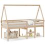 Voir la diapositive 2 : VIDAXL Lit haut sans matelas 90x190 cm bois de pin massif