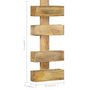 Voir la diapositive 6 : VIDAXL Porte-revue mural 30x11x72 cm Bois de manguier solide