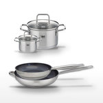 ELO Lot Poêles 28/32cm Elo Profi Therm Platinum et Faitouts 12/20cm