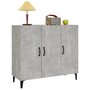 Voir la diapositive 4 : VIDAXL Buffet gris béton 90x34x80 cm bois d ingénierie