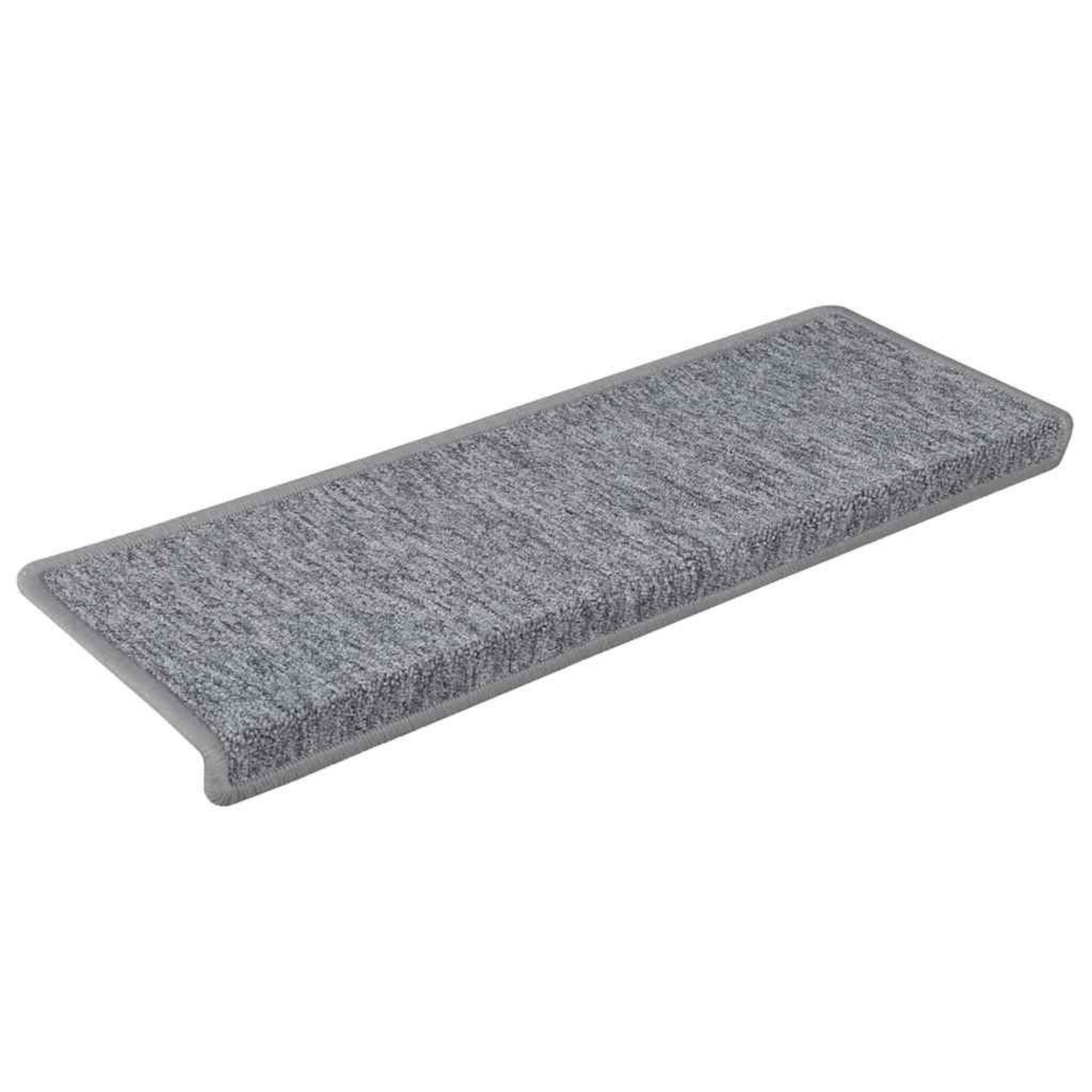 Voir la diapositive 2 : VIDAXL Tapis d'escalier 30 pcs 65x21x4 cm blanc et gris