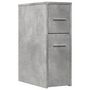 Voir la diapositive 2 : VIDAXL Armoire de salle de bain etroite avec roulettes gris beton
