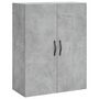 Voir la diapositive 2 : VIDAXL Armoire murale gris beton 69,5x34x90 cm bois d'ingenierie