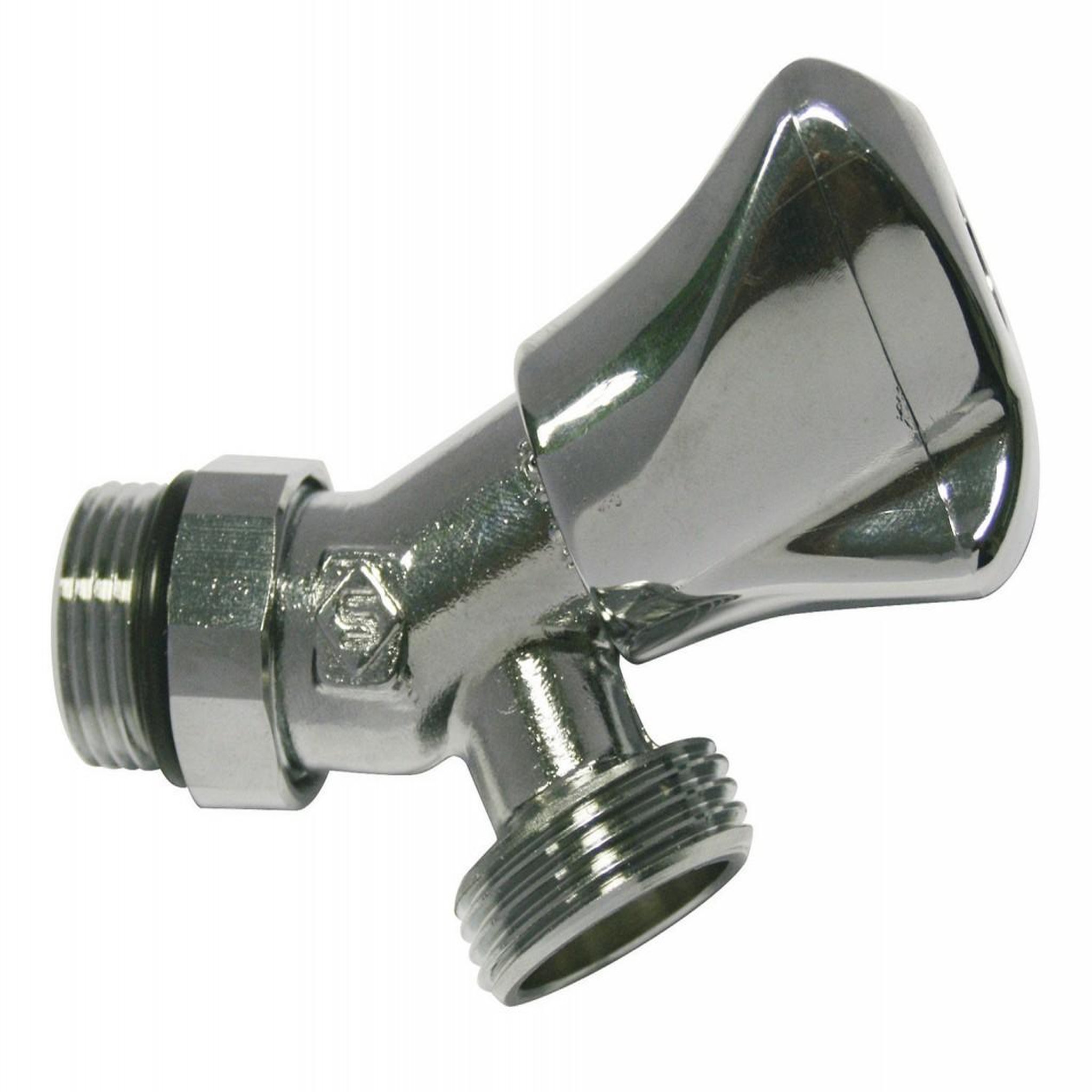 CENTRALE BRICO Robinet d'arrêt orientable auto-étanche à clapet, mâle / mâle 15 x 21 mm 20 x 27