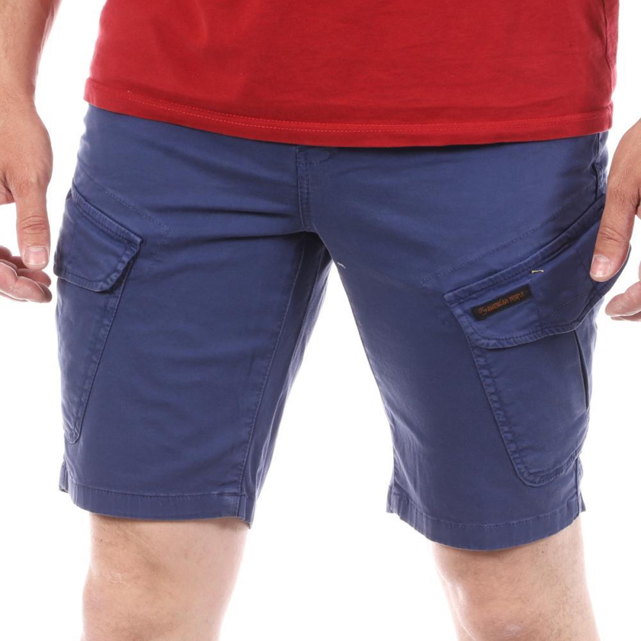 Voir la diapositive 1 : AMERICAN PEOPLE Short Bleu Homme American People Legend
