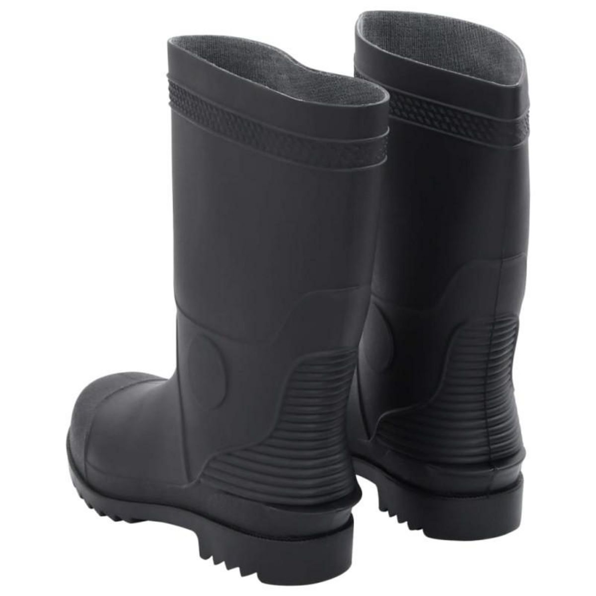 VIDAXL Bottes de pluie noir taille 42 PVC