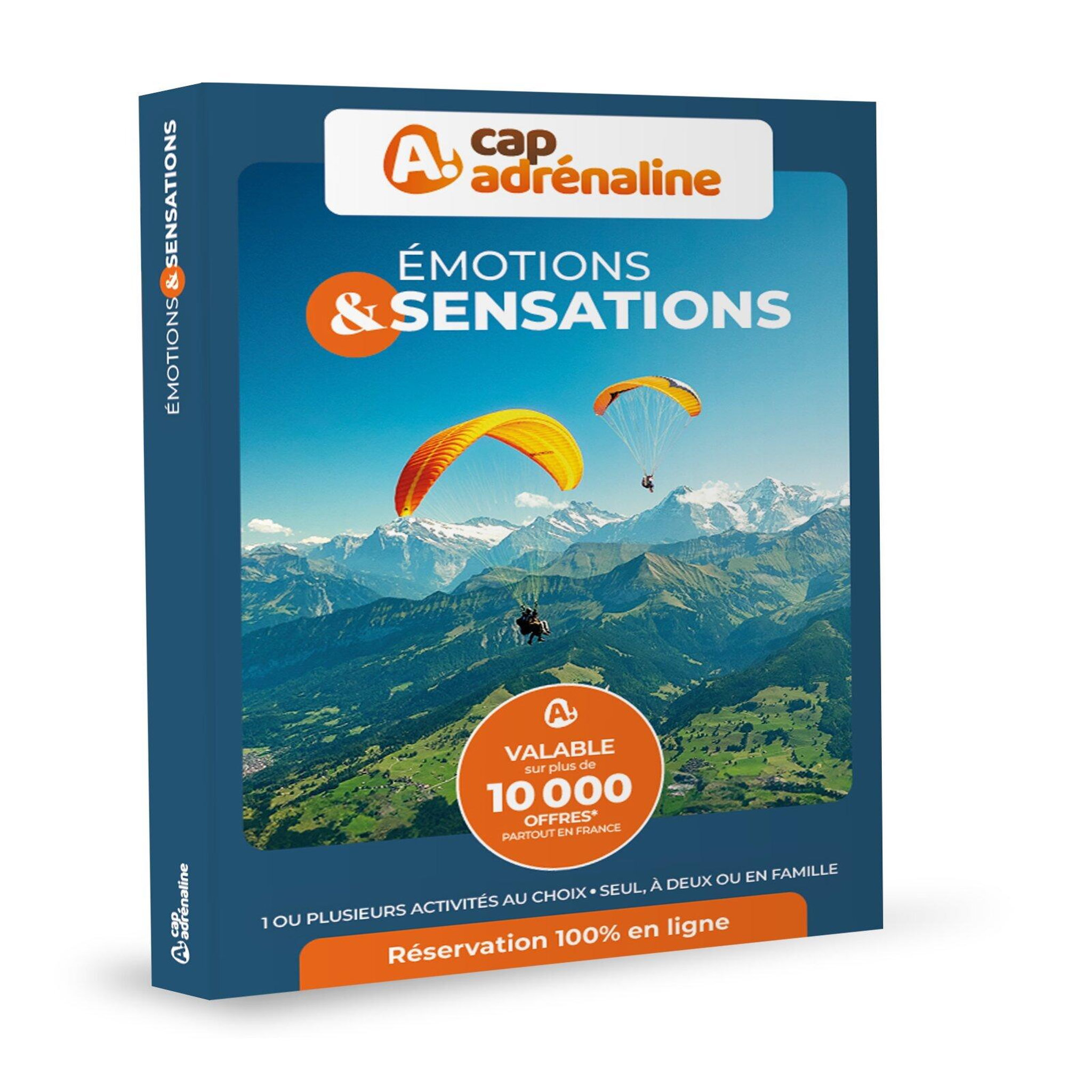 Voir la diapositive 2 : CAPADRENALINE Coffret cadeau CapAdrénaline - Émotions & SENSATIONS