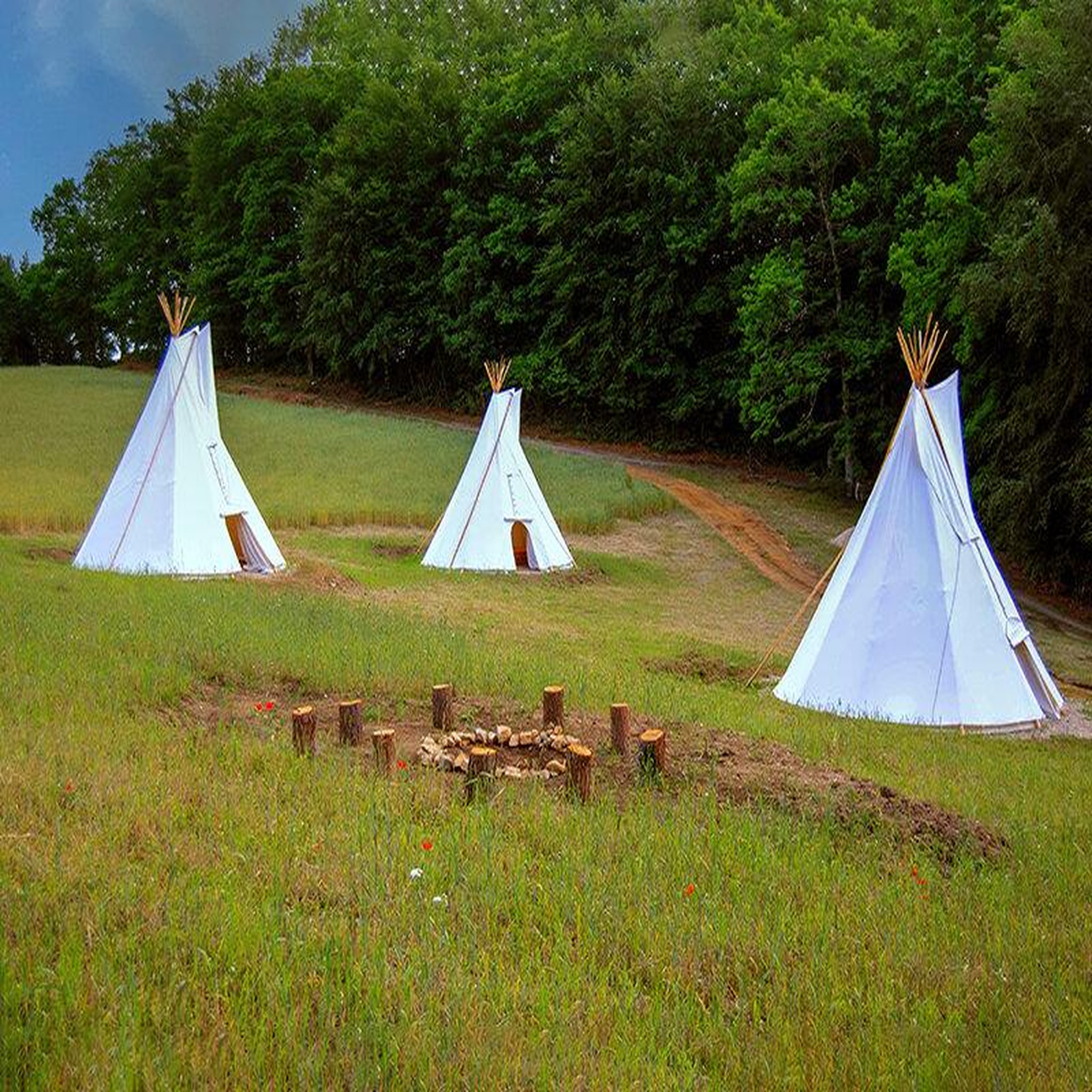 Voir la diapositive 4 : Smartbox 2 jours insolites en tipi en famille près d'aurillac - coffret cadeau séjour