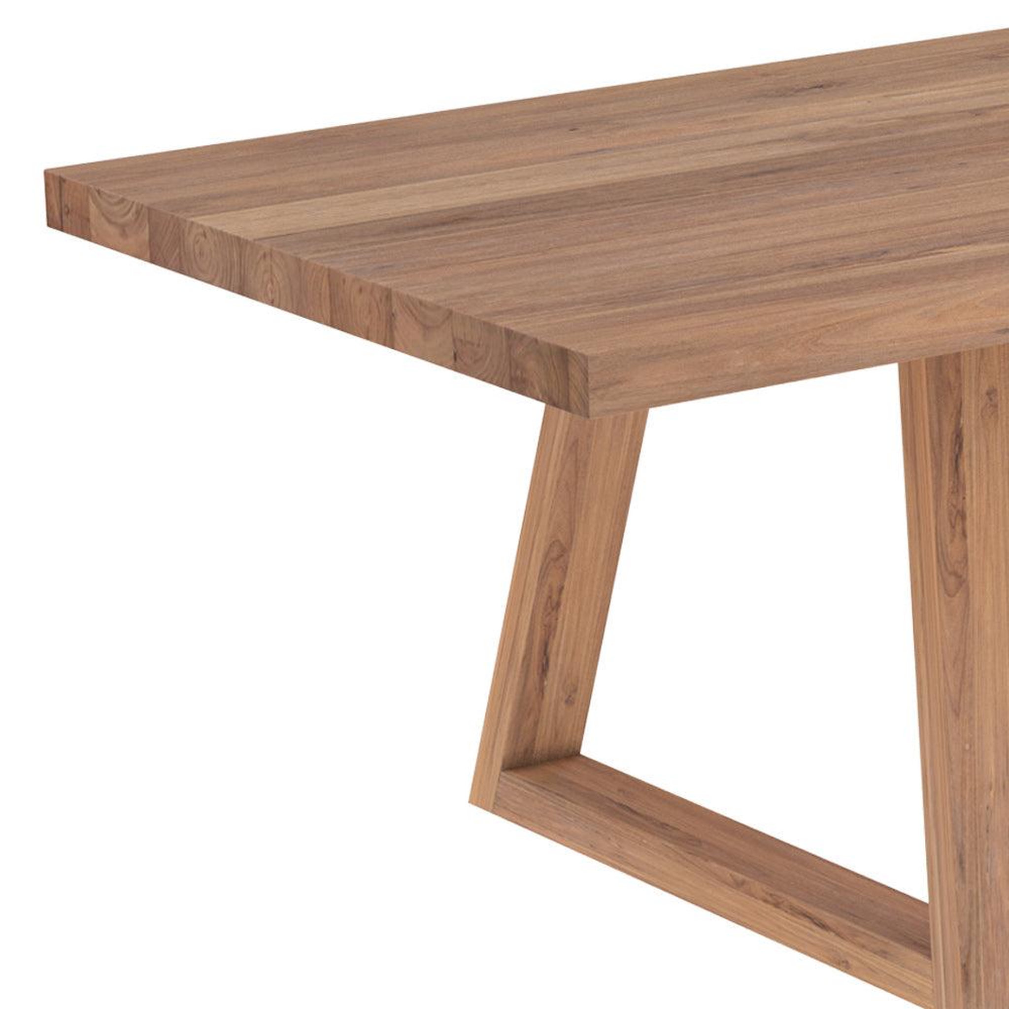 Voir la diapositive 3 : MAISON PAVANE Table rectangulaire 10 personnes en bois de teck recyclé 260 cm-Marie
