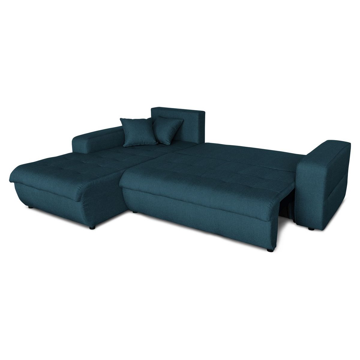 Canapé d'angle gauche convertible tissu CLELIA, 4 places